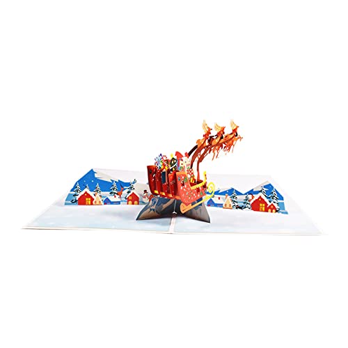 3D Für Weihnachtsmann Karten Heiraten Weihnachten Grußkarten Party Einladungen Geschenke Neujahr Grußkarte Geschenke Postkarte C von Pitadue