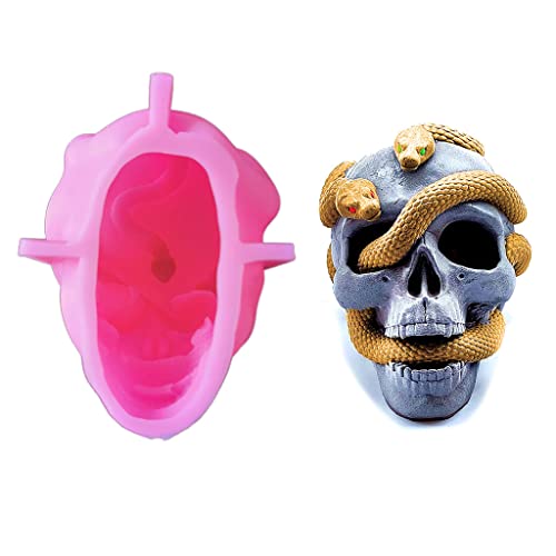 3D Silikonform für Totenkopf, Epoxidharz, Fondant, Gips von Pitadue