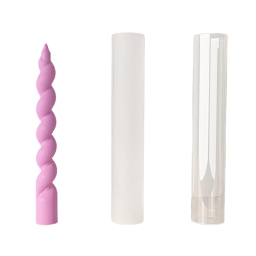 3D-Spiricle-Silikon-Form, glatt, langer Zylinder, Epoxidharz-Formen für Ornament-Gussformen von Pitadue