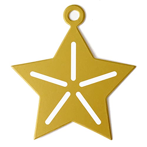 50 Stück Weihnachtsanhänger Baumstern Sockenmuster hängende Namensschilder von Pitadue