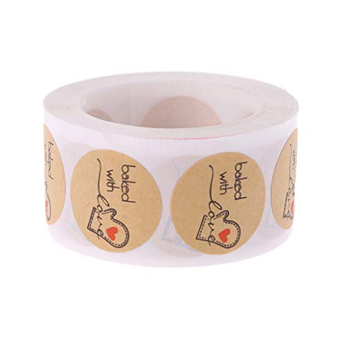Backetiketten, rund, Kraftpapier, selbstklebend, 500 Stück Backetiketten, rund, Kraftpapier, selbstklebend, 500 Stück von Pitadue