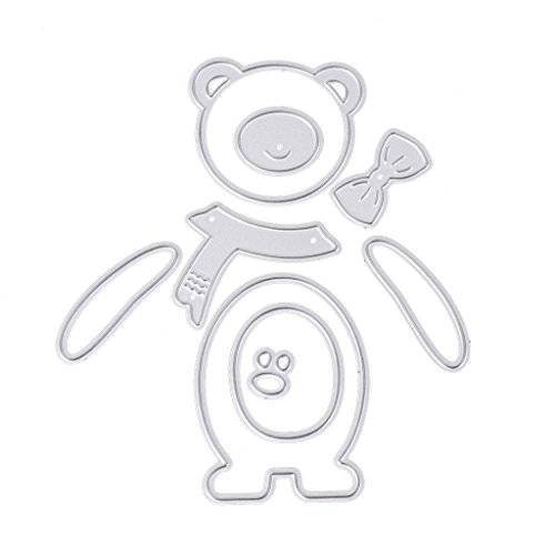 Bear Stanzschablonen, Schablonen, Scrapbooking, Album, Papier, Prägung, Basteln, Weihnachten von Pitadue