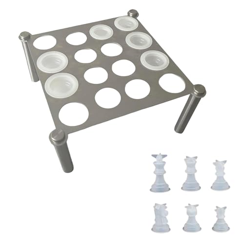 Chess Set Harz Silikonform Brettspiel Formen Elegante Metallständer Schachkapsel Schachhalter Für Die Herstellung Von Schach Chess Set Harz Silikonform Brettspiel Formen Elegante Metallständer Schachkapsel Schachhalter Für Die Herstellung Von Schach von Pitadue