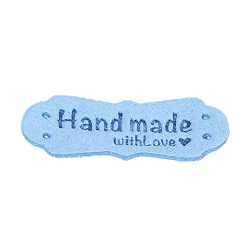 Dekoratives Etikett mit Aufschrift "With Love", handgefertigt, für Lederkleidung, Mantel, Nähen, Stricken, 50 Stück von Pitadue