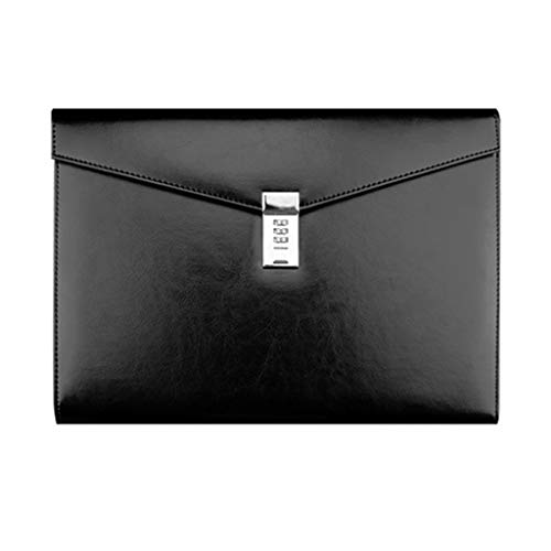 Dokumentenmappe mit Passwortsperre, PU-Leder, Büro-Manager-Tasche, Reisen von Pitadue