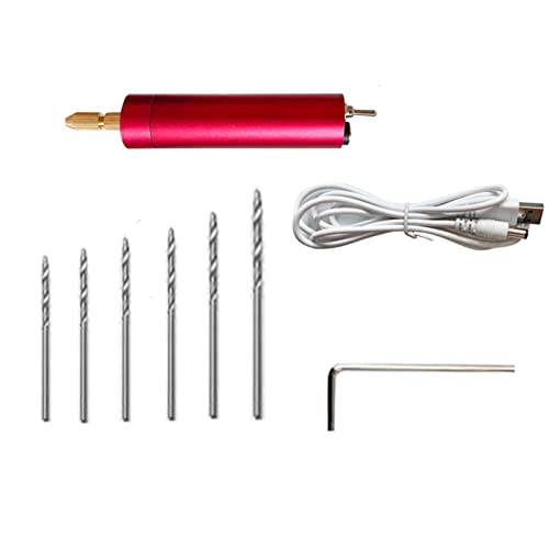 Elektrisches Werkzeug, Mini-Elektrobohrer für Harz, Schmuck, Holz, Handwerkswerkzeug, USB-Bohrer, Gravur, Drehbohrer von Pitadue