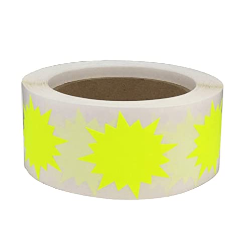 Fluoreszierende farbige Etikettenaufkleber, gezacktes Etikett, selbstklebende Etikettenaufkleber, Auszeichnungen, Strafaufkleber von Pitadue