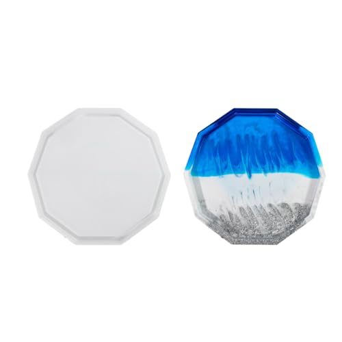 Geometrische Ablageschale, Silikonform, Schmuck-Präsentationsschale, Epoxidharz, polygonale Tasse, Gips von Pitadue
