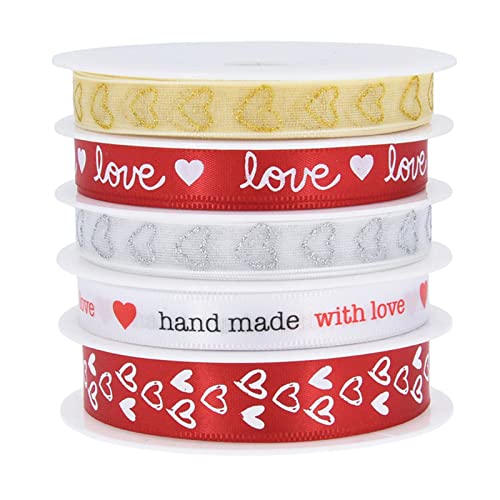 Geschenkband, Valentinstagsband, Herzband, Blumen, Blumensträuße, Schleife, handgefertigt, Bastelzubehör, Verpackung Geschenkband, Valentinstagsband, Herzband, Blumen, Blumensträuße, Schleife, handgefertigt, Bastelzubehör, Verpackung von Pitadue