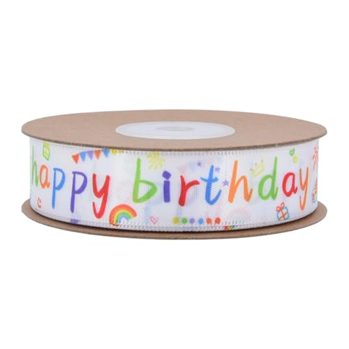 Geschenkband mit Aufschrift "Happy Birthday", Haarschleifen, dekoratives Band für Party, Ballon, Nähprojekt von Pitadue