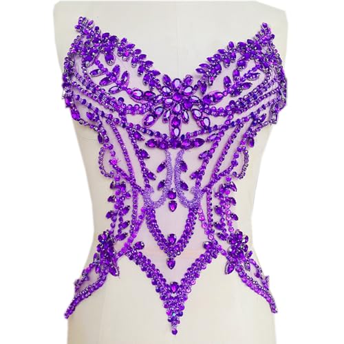 Handperlen-Aufnäher zum Aufnähen, 3D-Kostüm-Applikationen, dekorative Flicken für Kleidung, Kleid, Dekoration von Pitadue