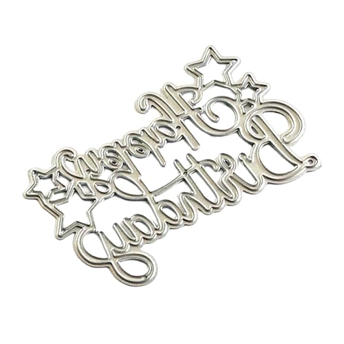 Happy Birthday Stanzschablonen aus Karbonstahl, dekorative Prägepapier-Stanzform für Kartenherstellung, Scrapbooking Happy Birthday Stanzschablonen aus Karbonstahl, dekorative Prägepapier-Stanzform für Kartenherstellung, Scrapbooking von Pitadue