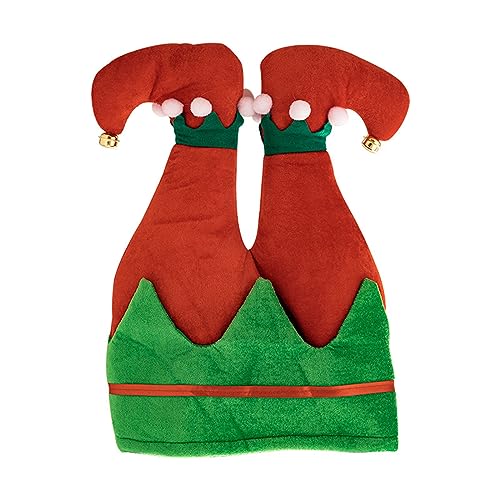 Kreativer Winter-Partyhut mit Weihnachtsmann-Hose, Hut mit verspieltem Beindekor für Erwachsene und Vater von Pitadue