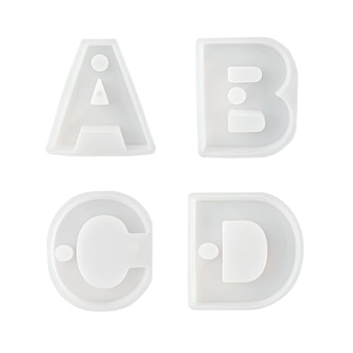 Kristall-Epoxidharz-Form, geometrische Buchstaben, Kerzenhalter, Heimdekoration, Zement, Gips, Silikonformen von Pitadue