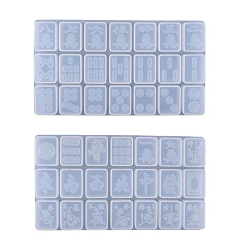 Kristall-Epoxidharz-Form für kreative Mahjong-Silikon-Schmuck, Ornamente, Gießwerkzeuge von Pitadue