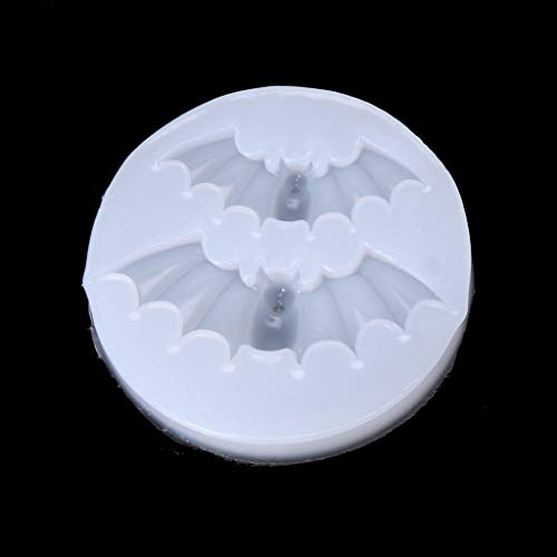 Lustige Persönlichkeitsskelett-Handohrring-Silikonform für Schmuck, Schlüsselanhänger, Epoxidharz, Halloween, Fledermaus, Tonform von Pitadue