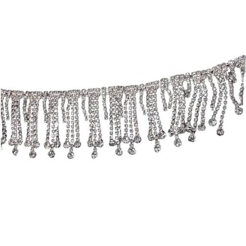 Mehrzweck-Strass-Perlen, dekorative Kette für Bastelprojekte, ideal für Kleidung, Schuhe und Taschen, Kleidung, Nähzubehör von Pitadue