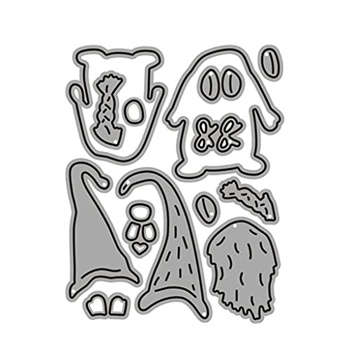 Metall-Stanzformen mit Weihnachtswichteln, Grußkarten, Grußkarten, Fotoalben, für Festivals, Segenskarten von Pitadue