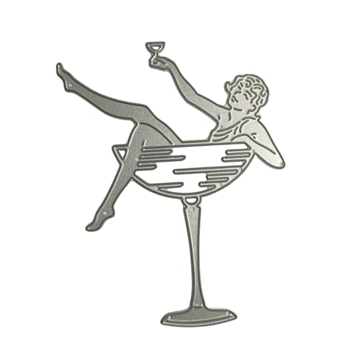 Metall-Stanzschablone "Dancing Girl", zum Basteln, Karbonstahl, Prägeschablonen, Scrapbooking, für Karten, Stanzformen von Pitadue
