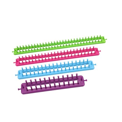 Pitadue 1 oder 2 Set rund rechteckig gestrickter Strickrahmen Häkelzubehör für Schals, Mützen-Design, gestrickt, einfach zu bedienen, Strickrahmen für Mützen, Schals von Pitadue
