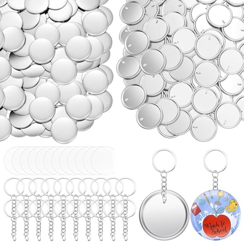 Pitadue 100 Stück 58 mm Knopfabzeichen und 100 Stück Schlüsselanhänger mit Kette Handwerk Schlüsselanhänger Button Badge Set Schlüsselanhänger Dekoration Zubehör Pitadue 100 Stück 58 mm Knopfabzeichen und 100 Stück Schlüsselanhänger mit Kette Handwerk Schlüsselanhänger Button Badge Set Schlüsselanhänger Dekoration Zubehör von Pitadue
