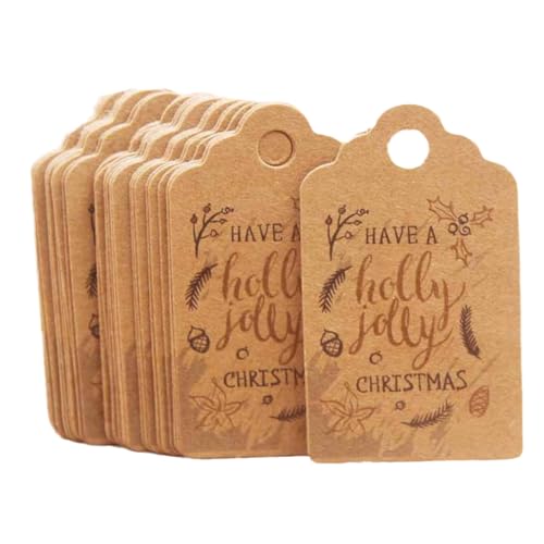 Pitadue 100 Stück Weihnachtsanhänger Druck Hängende Etiketten Neujahr Kraftpapier Tags Party Karte Dekoration Zum Backen Pitadue 100 Stück Weihnachtsanhänger Druck Hängende Etiketten Neujahr Kraftpapier Tags Party Karte Dekoration Zum Backen von Pitadue