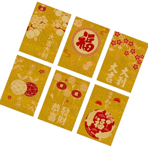 Pitadue 6 rote Umschläge für das traditionelle Frühlingsfestival 2025 mit Hongbao Papiertüte für das neue Jahr Pitadue 6 rote Umschläge für das traditionelle Frühlingsfestival 2025 mit Hongbao Papiertüte für das neue Jahr von Pitadue
