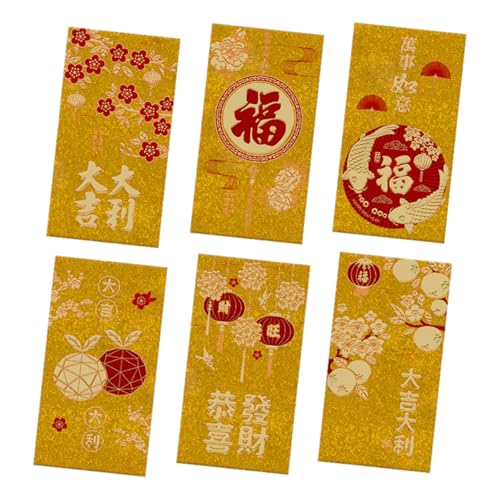 Pitadue 6 rote Umschläge für das traditionelle Frühlingsfestival 2025 mit Hongbao Papiertüte für das neue Jahr Pitadue 6 rote Umschläge für das traditionelle Frühlingsfestival 2025 mit Hongbao Papiertüte für das neue Jahr von Pitadue