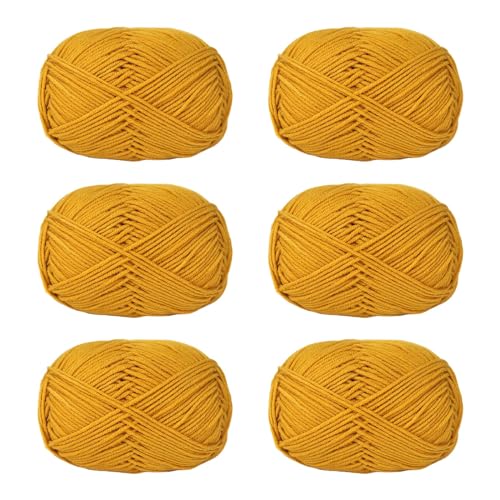 Pitadue 6 x Häkelgarn, Acryl, weiches Garn, 50 g/Rolle, Strickgarn für Handstricken, Weben, Taschen, Hüte, Kleidung, Handwerk Pitadue 6 x Häkelgarn, Acryl, weiches Garn, 50 g/Rolle, Strickgarn für Handstricken, Weben, Taschen, Hüte, Kleidung, Handwerk von Pitadue