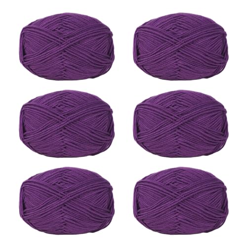Pitadue 6 x Häkelgarn, Acryl, weiches Garn, 50 g/Rolle, Strickgarn für Handstricken, Weben, Taschen, Hüte, Kleidung, Handwerk Pitadue 6 x Häkelgarn, Acryl, weiches Garn, 50 g/Rolle, Strickgarn für Handstricken, Weben, Taschen, Hüte, Kleidung, Handwerk von Pitadue