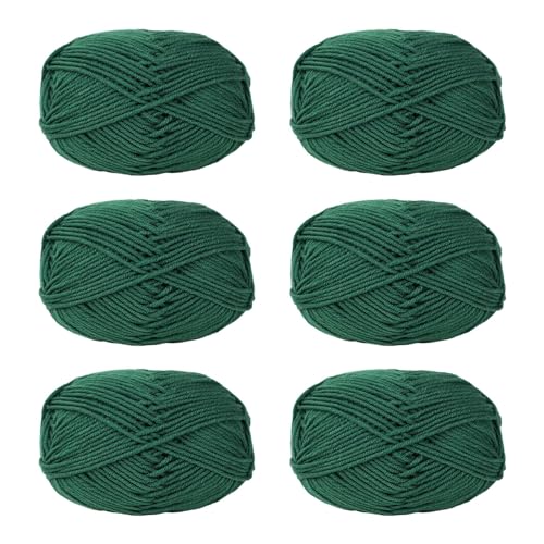 Pitadue 6 x Häkelgarn, Acryl, weiches Garn, 50 g/Rolle, Strickgarn für Handstricken, Weben, Taschen, Hüte, Kleidung, Handwerk Pitadue 6 x Häkelgarn, Acryl, weiches Garn, 50 g/Rolle, Strickgarn für Handstricken, Weben, Taschen, Hüte, Kleidung, Handwerk von Pitadue