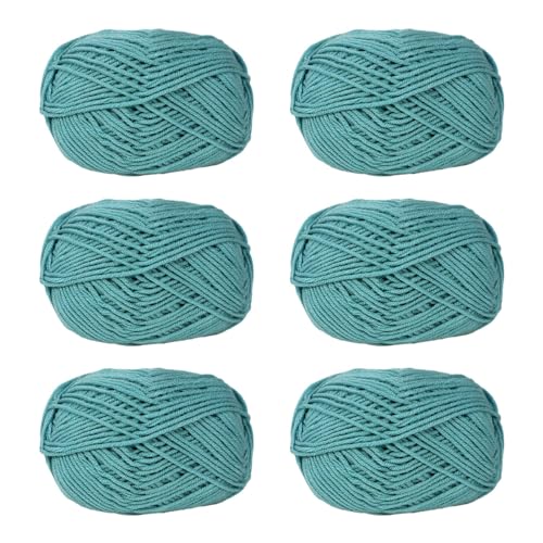 Pitadue 6 x Häkelgarn, Acryl, weiches Garn, 50 g/Rolle, Strickgarn für Handstricken, Weben, Taschen, Hüte, Kleidung, Handwerk Pitadue 6 x Häkelgarn, Acryl, weiches Garn, 50 g/Rolle, Strickgarn für Handstricken, Weben, Taschen, Hüte, Kleidung, Handwerk von Pitadue