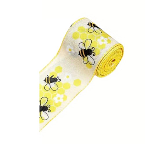 Pitadue Band 1 Rolle Bienen Festival Geschenkverpackung Zugang Haushalt für Blumen Hand Blumen Dekorationen von Pitadue