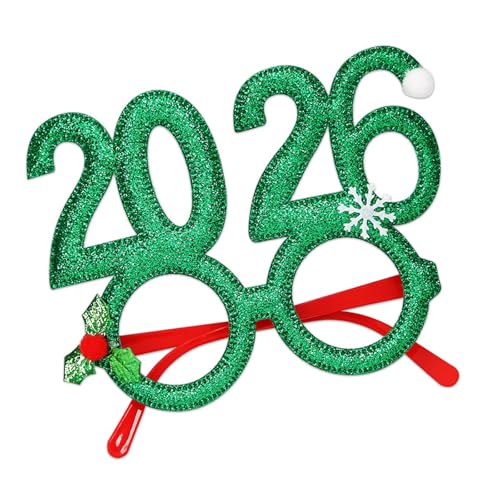 Pitadue Gläser Frames Weihnachtskostüm Brille Ohne Objektive Weihnachtsfeier Lieferungen 2026 Brillen Frauen Männer von Pitadue