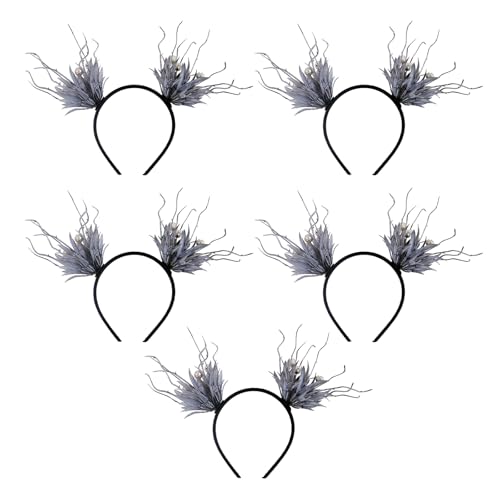 Pitadue Halloween-Haarbänder, dekoratives Haarband, Zubehör, bequeme Kopfbedeckungen, Partyzubehör, 5 Stück Pitadue Halloween-Haarbänder, dekoratives Haarband, Zubehör, bequeme Kopfbedeckungen, Partyzubehör, 5 Stück von Pitadue