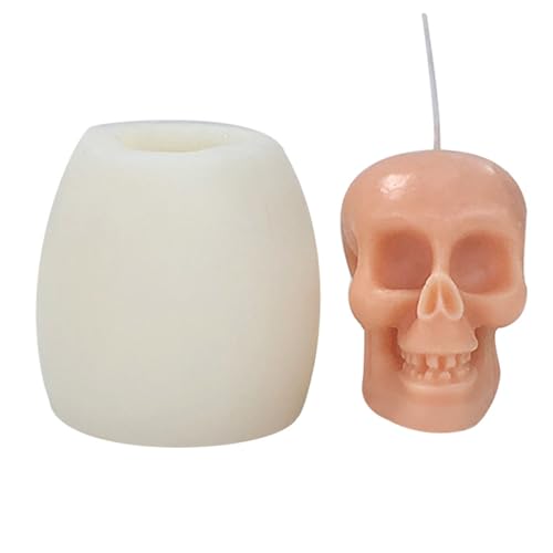 Pitadue Halloween-Silikonformen, 3D-Totenkopf-Formen, duftende Formen, Gießformen, Fondant, Kuchen, Dekorationswerkzeuge Pitadue Halloween-Silikonformen, 3D-Totenkopf-Formen, duftende Formen, Gießformen, Fondant, Kuchen, Dekorationswerkzeuge von Pitadue