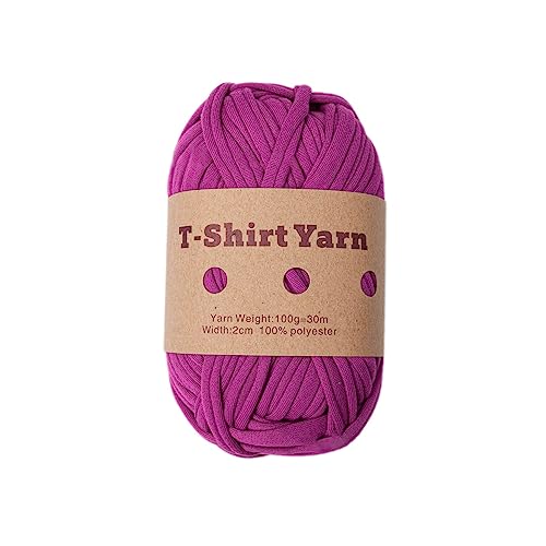Pitadue Handgefertigtes T-Shirt-Garn, farbige Stoffstreifen für Kunst und zum Stricken von Taschen, Untersetzern und Aufbewahrungsbehältern von Pitadue