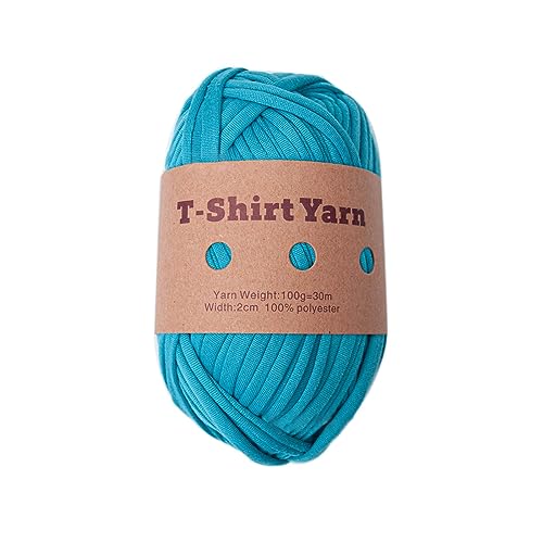 Pitadue Handgefertigtes T-Shirt-Garn, farbige Stoffstreifen für Kunst und zum Stricken von Taschen, Untersetzern und Aufbewahrungsbehältern von Pitadue
