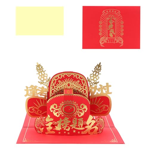 Pitadue Kreative Graduationskarte für Jungen und Mädchen mit Platz für Namen 3D Graduation Celebrate Grußkarten von Pitadue