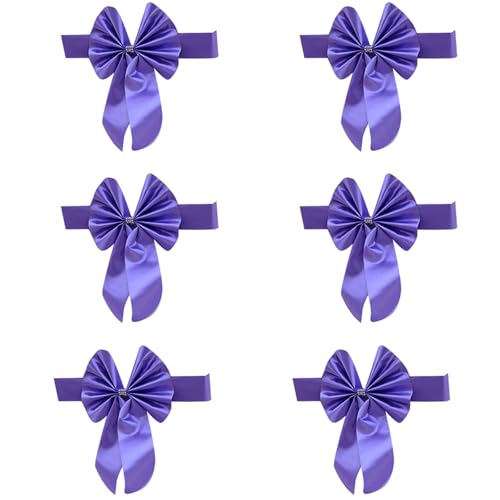 Pitadue Luxuriöse Satin-Stuhlrückenschleifen, elastische Passform, Stretch-Stuhlschärpen verleihen dem Raum Raffinesse, passen leicht zu Stuhldekorationen Pitadue Luxuriöse Satin-Stuhlrückenschleifen, elastische Passform, Stretch-Stuhlschärpen verleihen dem Raum Raffinesse, passen leicht zu Stuhldekorationen von Pitadue