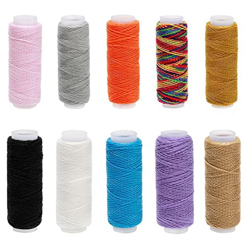 Pitadue Nähgarnspulen-Set aus Polyester, flache Schnur zum Nähen, 10/16/24 Farben Pitadue Nähgarnspulen-Set aus Polyester, flache Schnur zum Nähen, 10/16/24 Farben von Pitadue