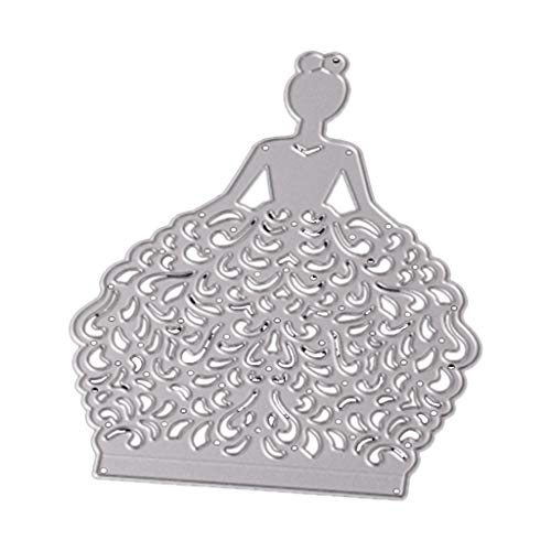Pitadue Schöne Metall-Stanzformen mit Brautmotiven, Stanzformen zum Prägen von Papier, Leder, Scrapbooking, Kartenherstellung von Pitadue