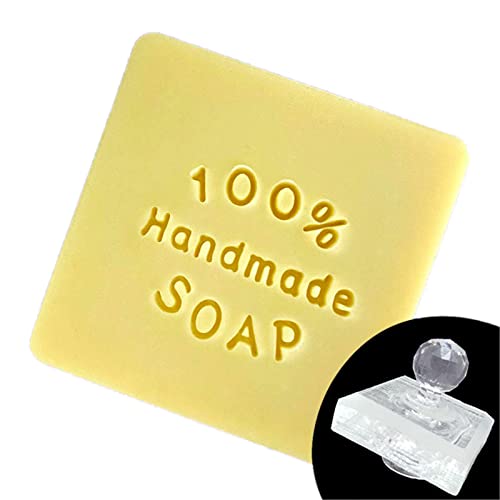Pitadue Stempel zur Herstellung von Naturseifen, Persönlichkeit, Harz, Acryl, Kapitel, transparent, Prägesiegel für Keksseife von Pitadue