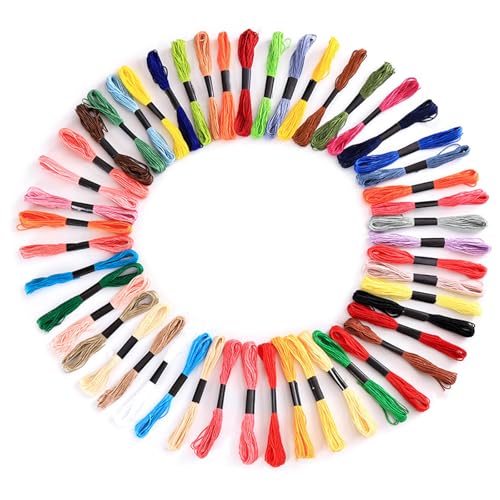 Pitadue Stickgarn-Set in 50 Farben, für Bastelarbeiten, Kreuze, Nähgarn, Stickgarn, Stickgarn, Stickgarn Pitadue Stickgarn-Set in 50 Farben, für Bastelarbeiten, Kreuze, Nähgarn, Stickgarn, Stickgarn, Stickgarn von Pitadue