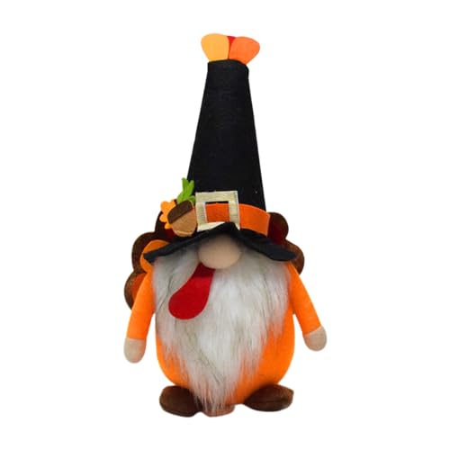 Pitadue Thanksgiving-Truthahn, gesichtslos, gefüllt, elegant, Zwerge, Festival, Heimdekoration, Plüsch-Fenster-Skulptur von Pitadue