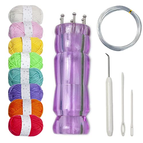 Pitadue Verbesserte Web-Strickspule, Strickmaschinen, Werkzeug, Garn, Seil, Stricker, 6 Farben/8 Farben, für Bastler Pitadue Verbesserte Web-Strickspule, Strickmaschinen, Werkzeug, Garn, Seil, Stricker, 6 Farben/8 Farben, für Bastler von Pitadue