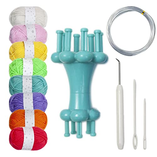 Pitadue Verbesserte Web-Strickspule, Strickmaschinen, Werkzeug, Garn, Seil, Stricker, 6 Farben/8 Farben, für Bastler Pitadue Verbesserte Web-Strickspule, Strickmaschinen, Werkzeug, Garn, Seil, Stricker, 6 Farben/8 Farben, für Bastler von Pitadue
