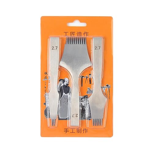 Pitadue Zinken-Werkzeug-Set, professionelles Lederhandwerk, 2/5/10 Zinken, Leder, Bastelwerkzeug, Lochstanzer, Schnürung, Nähen von Pitadue