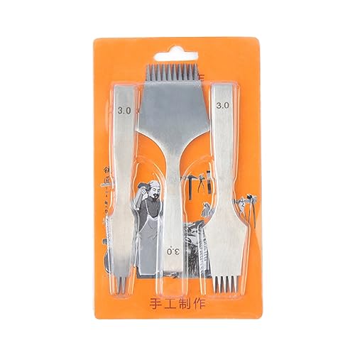 Pitadue Zinken-Werkzeug-Set, professionelles Lederhandwerk, 2/5/10 Zinken, Leder, Bastelwerkzeug, Lochstanzer, Schnürung, Nähen von Pitadue