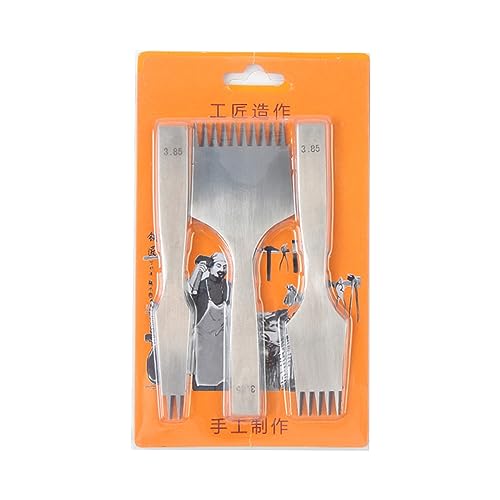 Pitadue Zinken-Werkzeug-Set, professionelles Lederhandwerk, 2/5/10 Zinken, Leder, Bastelwerkzeug, Lochstanzer, Schnürung, Nähen von Pitadue